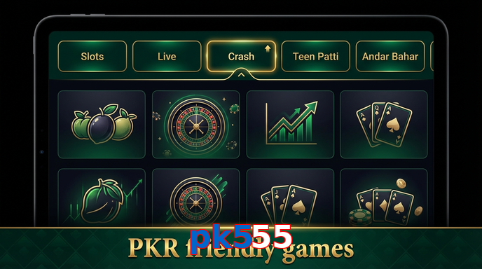 Game list for Pk555 games section